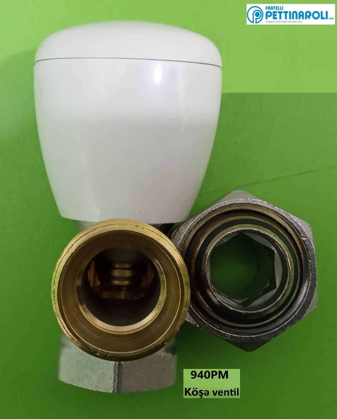 Radiator Ventili Pettinaroli 940PM Köşə (Italiya İstehsalı) — Kranlar və mıxaçlar, Bakı (5)