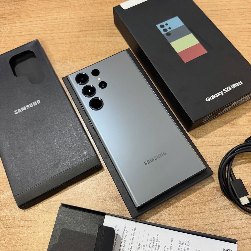 Samsung Galaxy S23 Ultra, rəng - Boz — Samsung, Zaqatala (5)