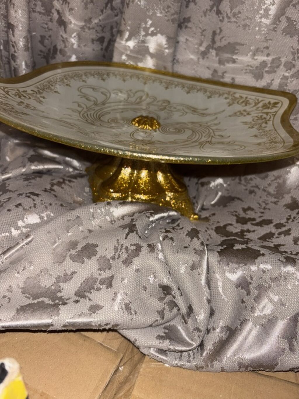 Tort və şiriniyyat qabı, rəng - Qızılı, Metal — Mallar, Bakı (4)