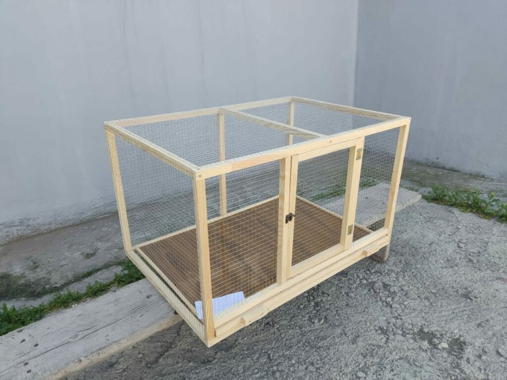 Teze yixilib uzunluq 90sm eni 60sm alti setka ustu surme padnoslu ve — Qəfəslər, Bakı (3)