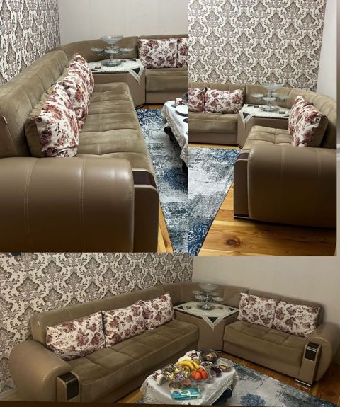 Künc divan Satılır 350₼ Heç bir problemi yoxdur Açılır baza var Ölçü — Bakı
