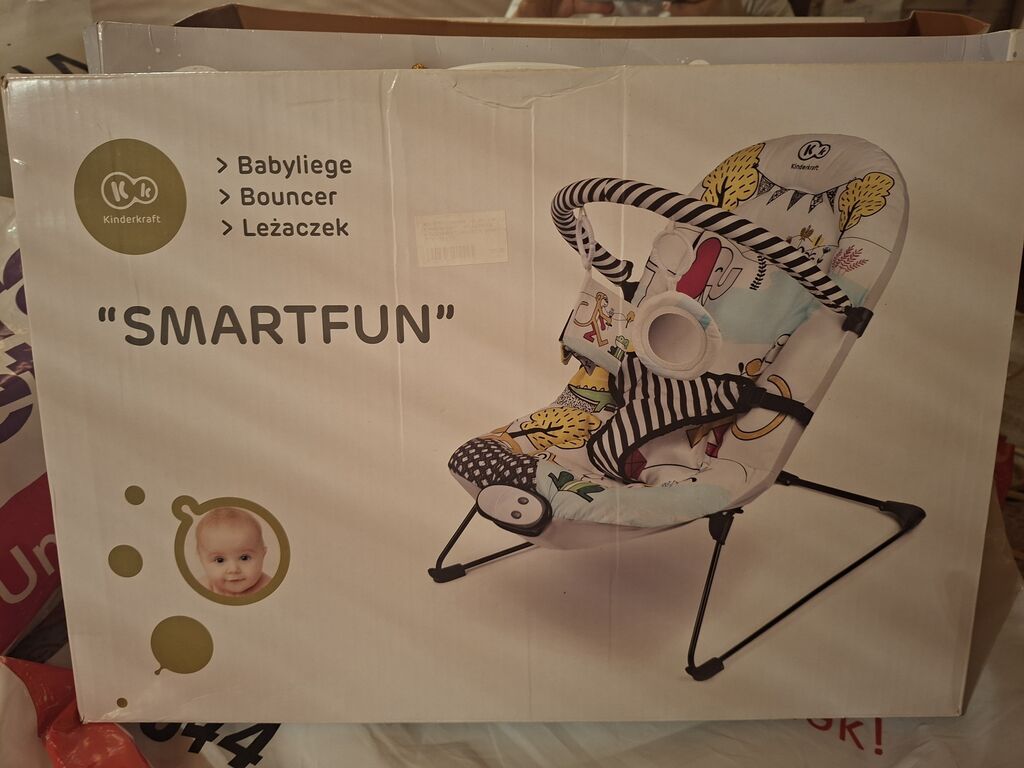 Kinderkraft “Smartfun” uşaq yelləncəyi / bouncer - Unikal dizayn — Mebel, Bakı (4)