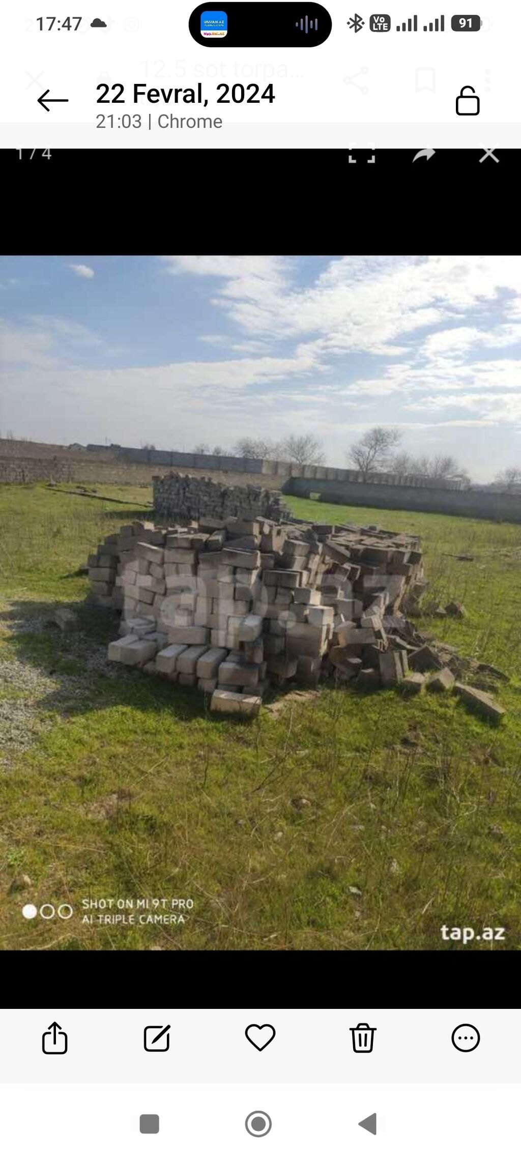 12 sot, Tikinti, Makler, Bələdiyyə — Torpaq, Bakı (8)