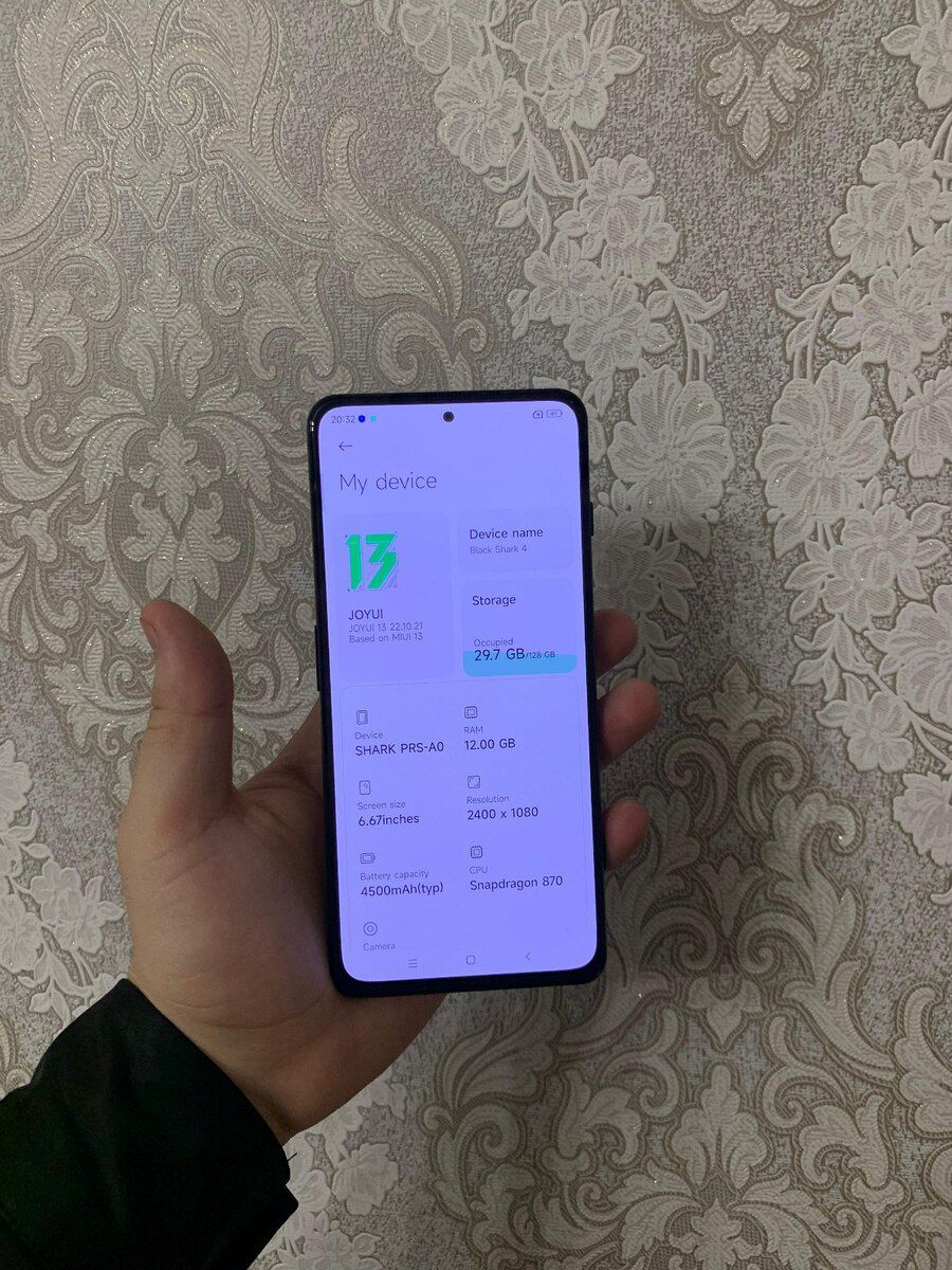 Xiaomi Black Shark 4 Mirror Black 128GB/12GB — Smartfonlar, Bakı (6)