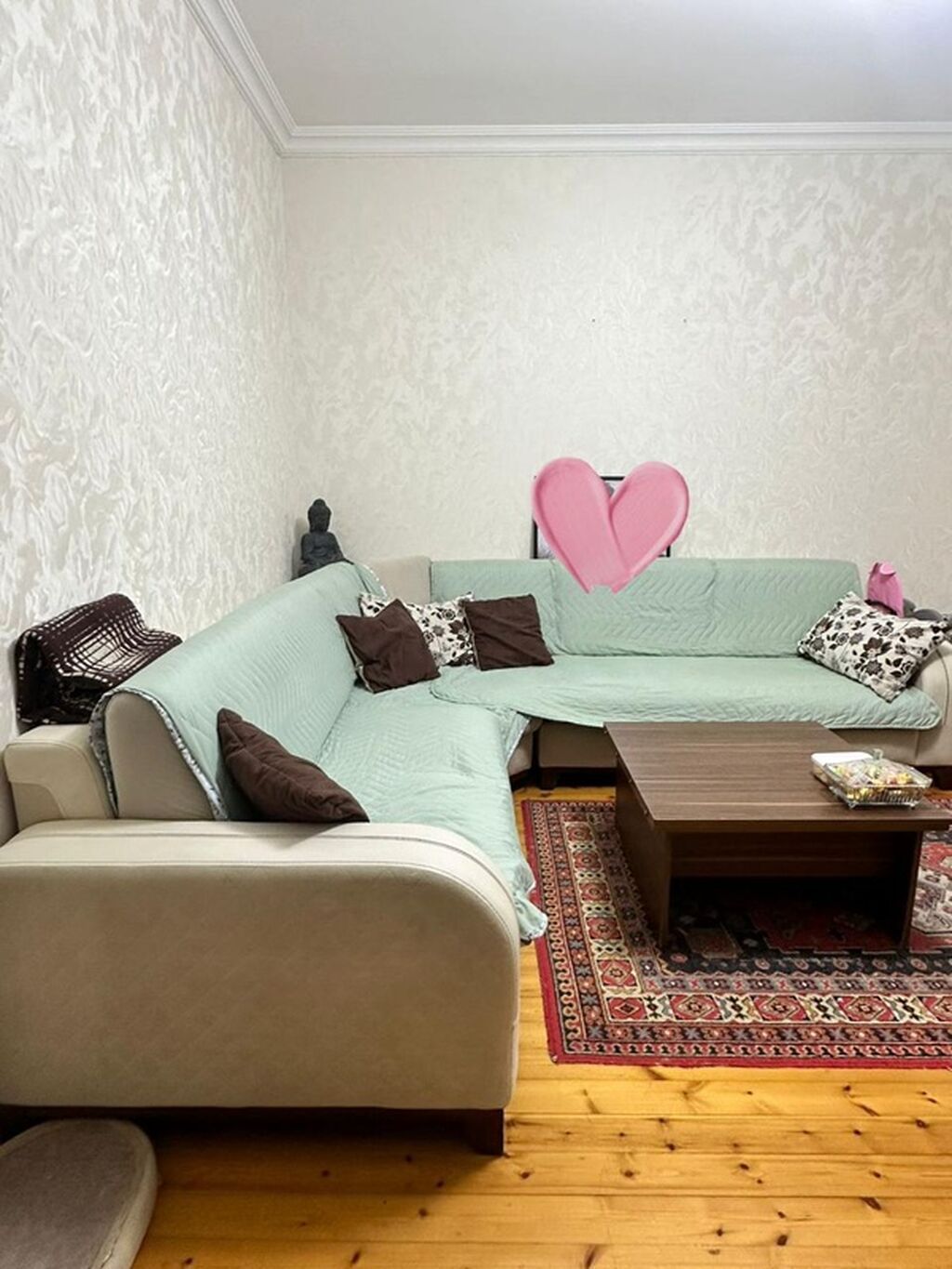 Künc divan dəsti - L‑şəkilli, geniş oturacaq sahəsi və dərin — Mebel, Bakı (4)