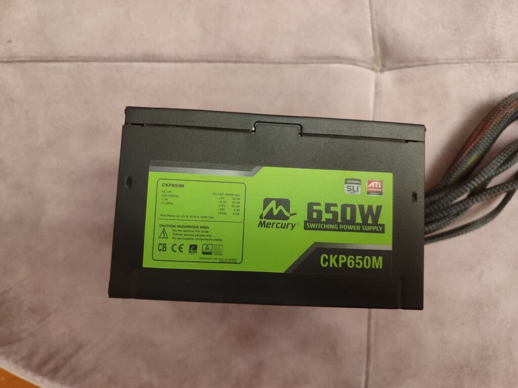 Mercury CKP650M – 650W ATX kompüter güc bloku (Heçbir Problemi Yoxdu — Elektronika, Digah (4)