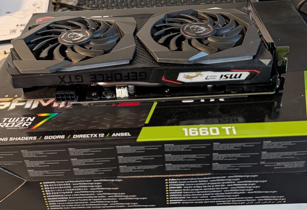 Videokart MSI GeForce GTX 1660 Ti, 6 GB, İşlənmiş — Elektronika, Digah (2)