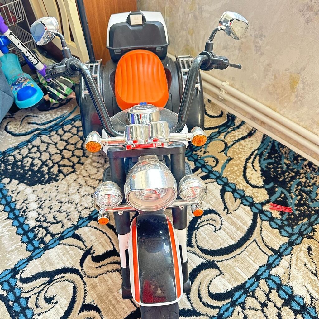 Uşaq üçün akkumulyatorlu üçtəkərli motosiklet - Dizayn: Chopper — Oyuncaqlar, Bakı (2)