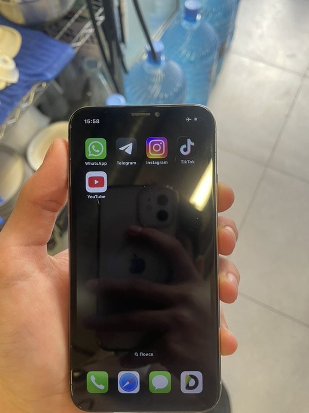 IPhone X, 64 GB, Gümüşü — Apple iPhone, Bakı (7)