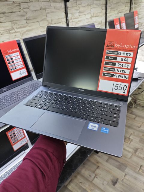 Huawei noutbuk – 14" FHD IPS ekran, Intel Core i3-1215U prosessor, 8 — Bakı