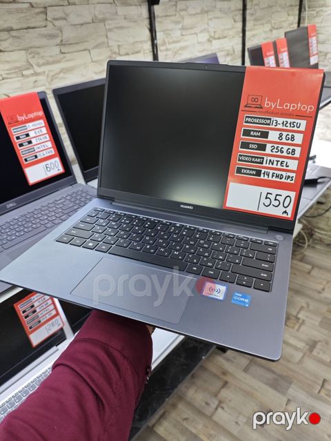 Huawei noutbuk – 14" FHD IPS ekran, Intel Core i3-1215U prosessor, 8 — Bakı