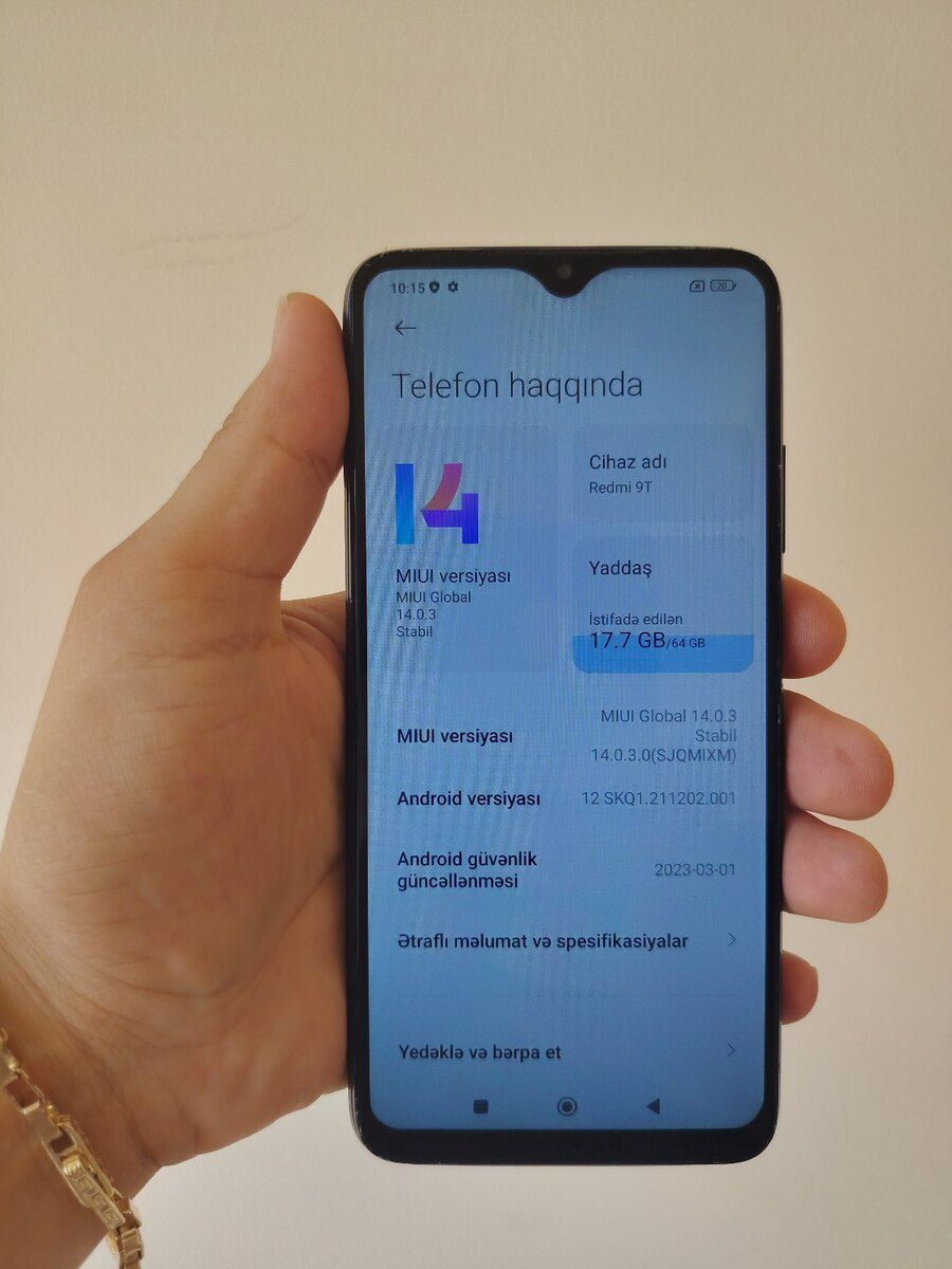 Xiaomi Redmi 9T Carbon Gray 64GB/4GB — Smartfonlar, Bakı (3)