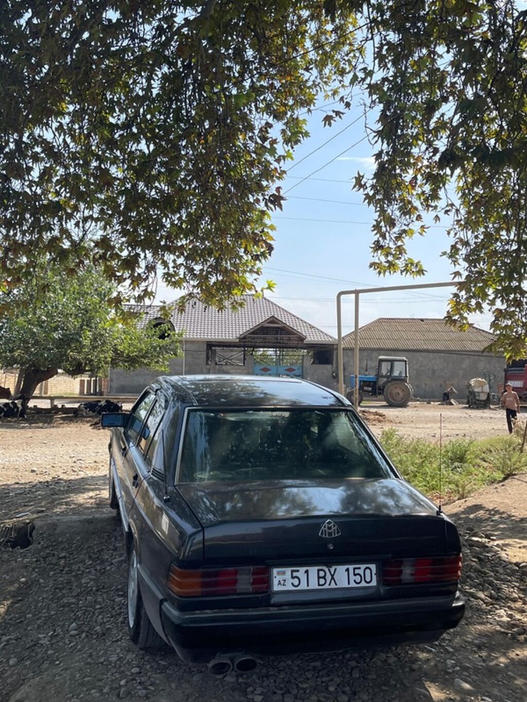 Mercedes-Benz 190 (W201) sedan — qara rəng, 4 qapı. Texniki və dizayn — Avto, Goranboy (6)