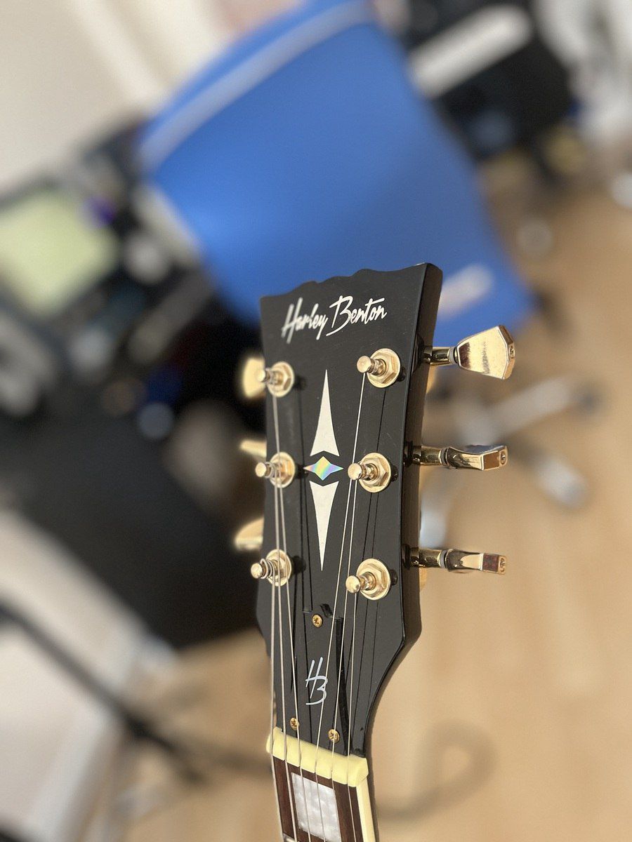 Elektro gitara Harley Benton HB-35 Plus (Black) semi-hollow — Musiqiə alətləri, Bakı (5)