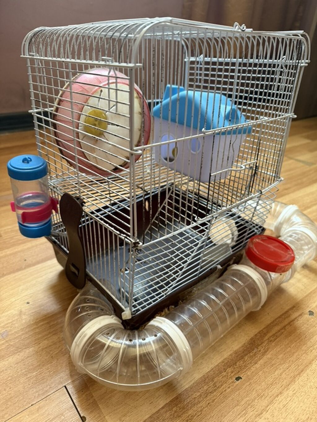 Hamster üçün tam dəst 2 mərtəbə qəfəs - Metall karkaslı, çıxarılan — Qəfəslər, Bakı (2)