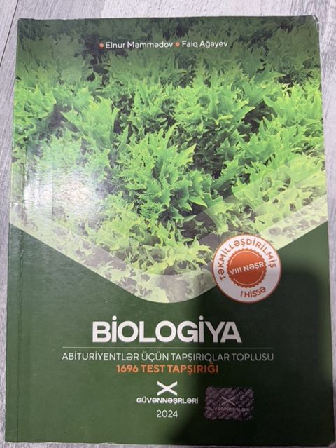 Məhsul: “Biologiya – Abituriyentlər üçün tapşırıqlar toplusu (I — Masazır