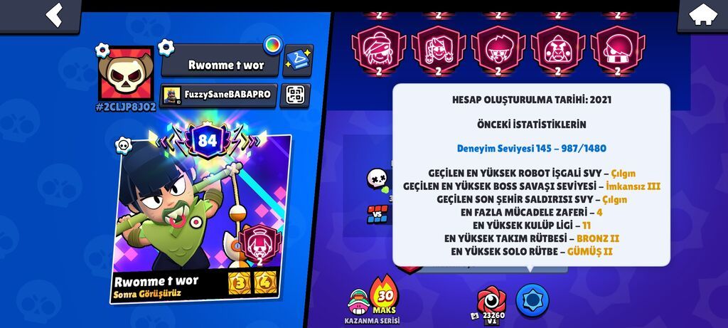 Brawl Stars oyunu üçün inkişaf etmiş oyun hesabı Əsas xüsusiyyətlər — İdman və istirahət, Bakı (4)