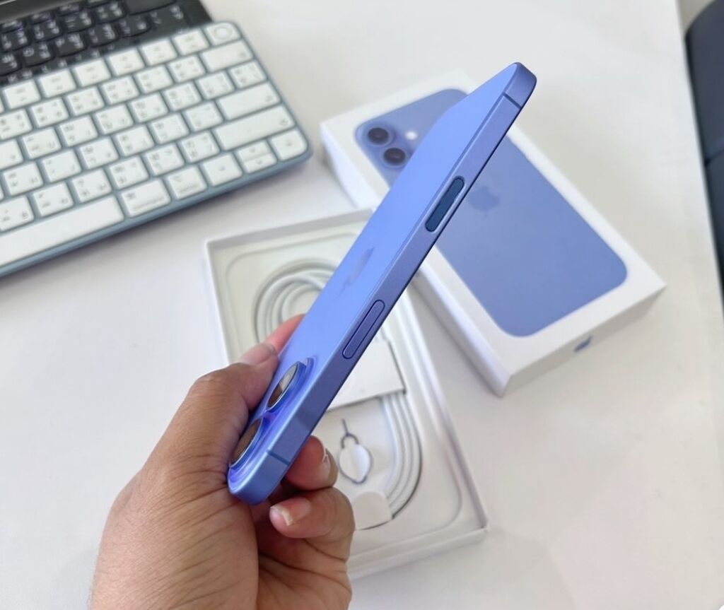 IPhone 16, 256 GB, Göy, Zəmanət, Simsiz şarj, Face ID — Apple iPhone, Digah (3)