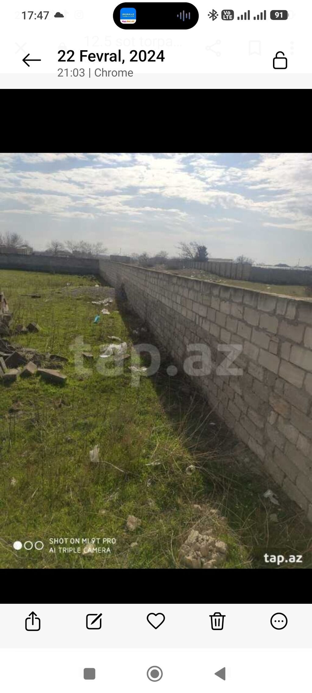 12 sot, Tikinti, Makler, Bələdiyyə — Torpaq, Bakı (4)