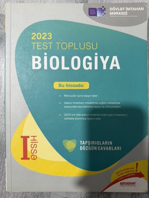 Məhsul: 2023 “Test Toplusu – Biologiya”, I hissə Xüsusiyyətlər — Masazır
