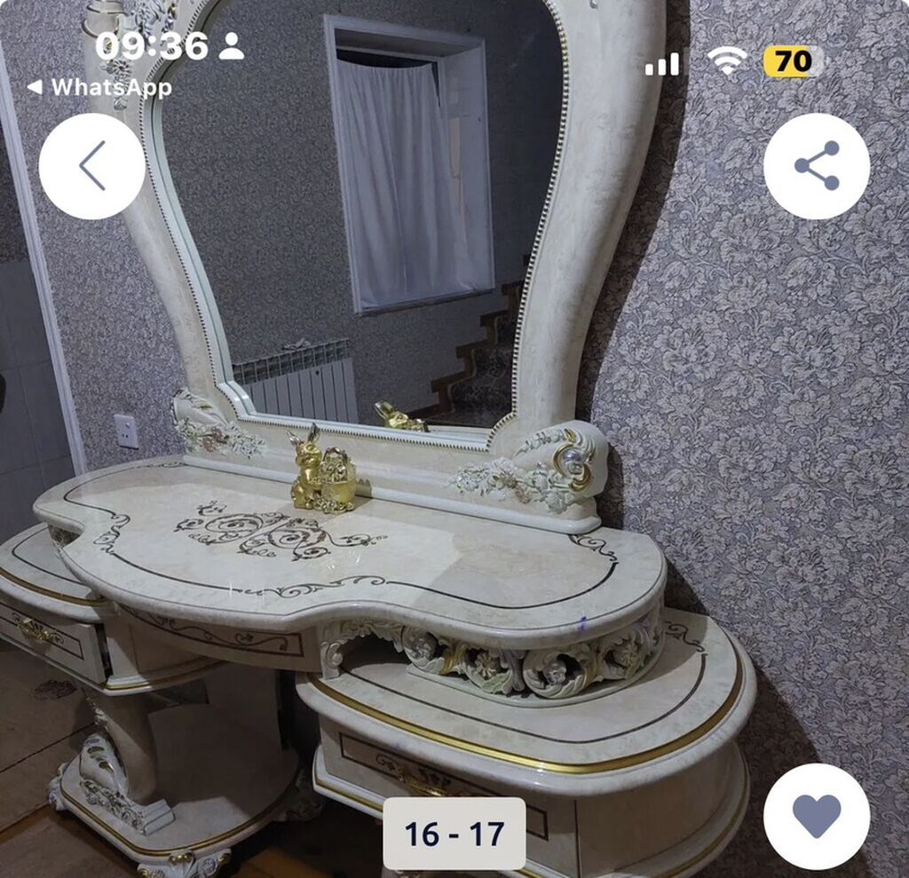 Klassik üslubda qonaq otağı mebel dəsti istifade olunmayib yalniz taxt — Mebel, Bakı (8)