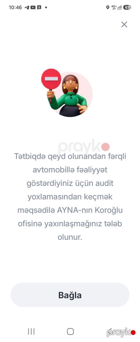 Xidmət: Boltda bloklanmış sürücü profillərinin açılması Təsvir — Masazır