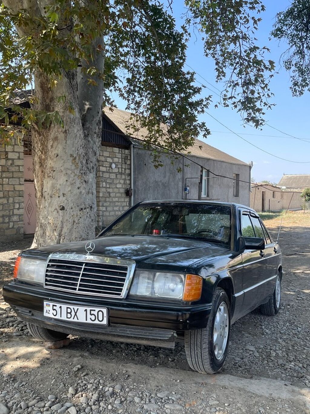 Mercedes-Benz 190 (W201) sedan — qara rəng, 4 qapı. Texniki və dizayn — Avto, Goranboy (3)