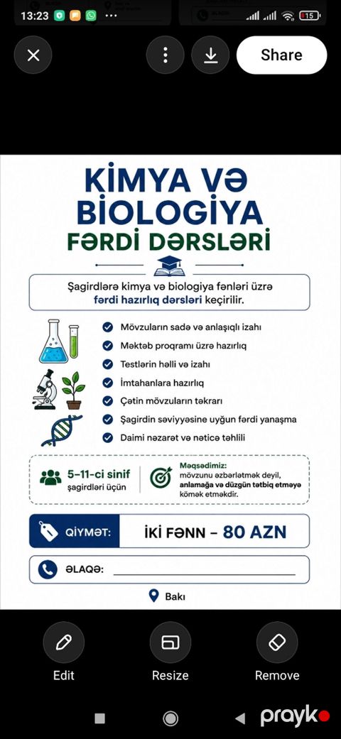 Repetitor, Biologiya, Azərbaycan dili, İmtahanlara hazırlıq — Bakı