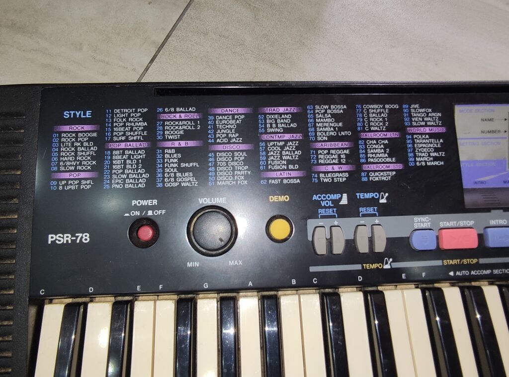 Sintezator, Yamaha, İşlənmiş, Ünvandan götürmə — Mallar, Bakı (7)