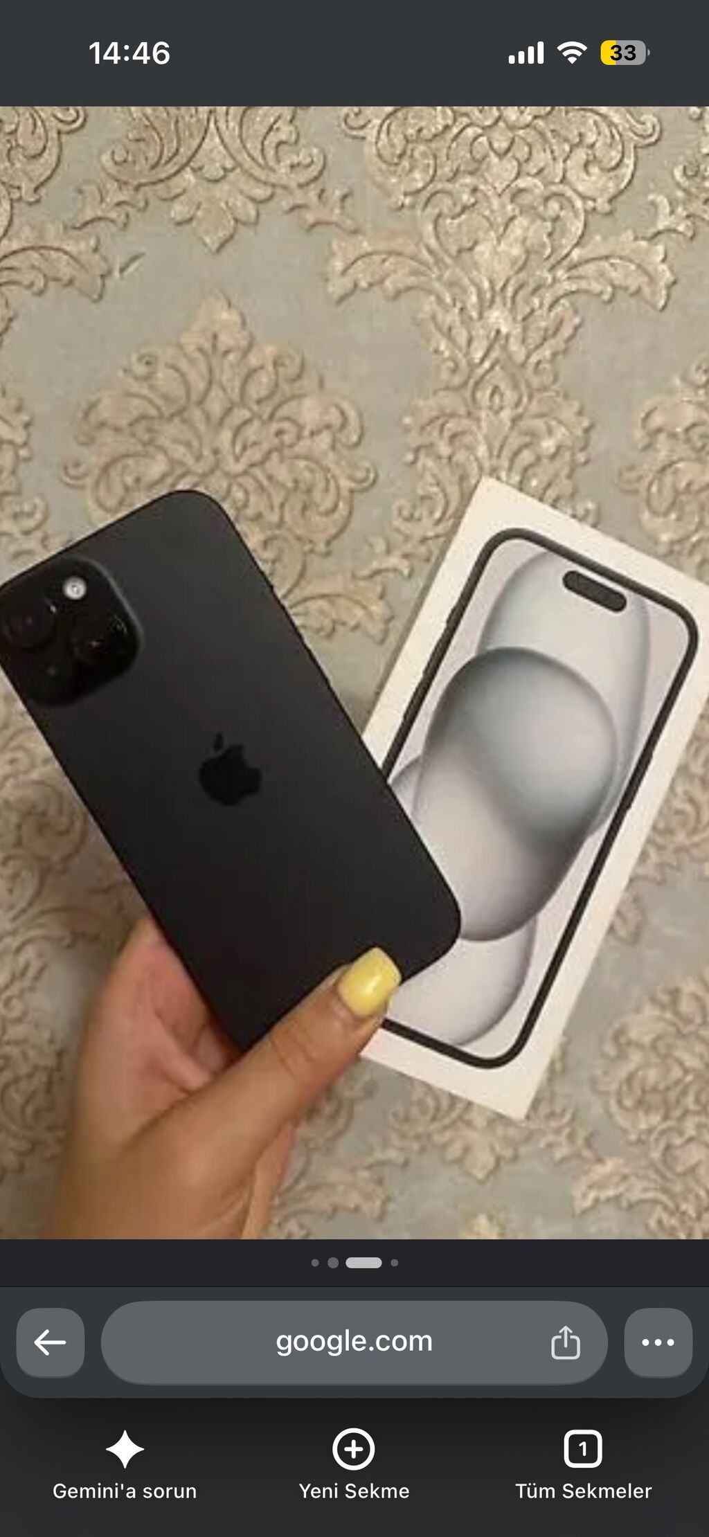 IPhone 15, 128 GB, Qara, Zəmanət, Barmaq izi, Simsiz şarj — Apple iPhone, Qobu (5)