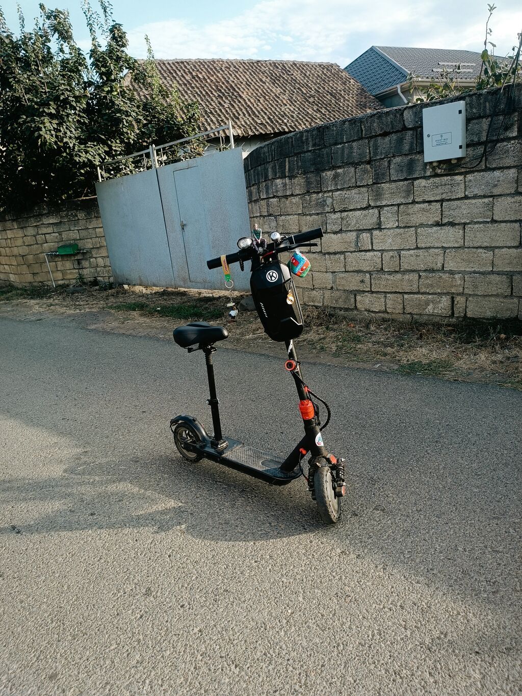 Elektrik skuter – oturacaqlı, amortizatorlu, gündəlik şəhər sürüşü — Mallar, Masallı (3)