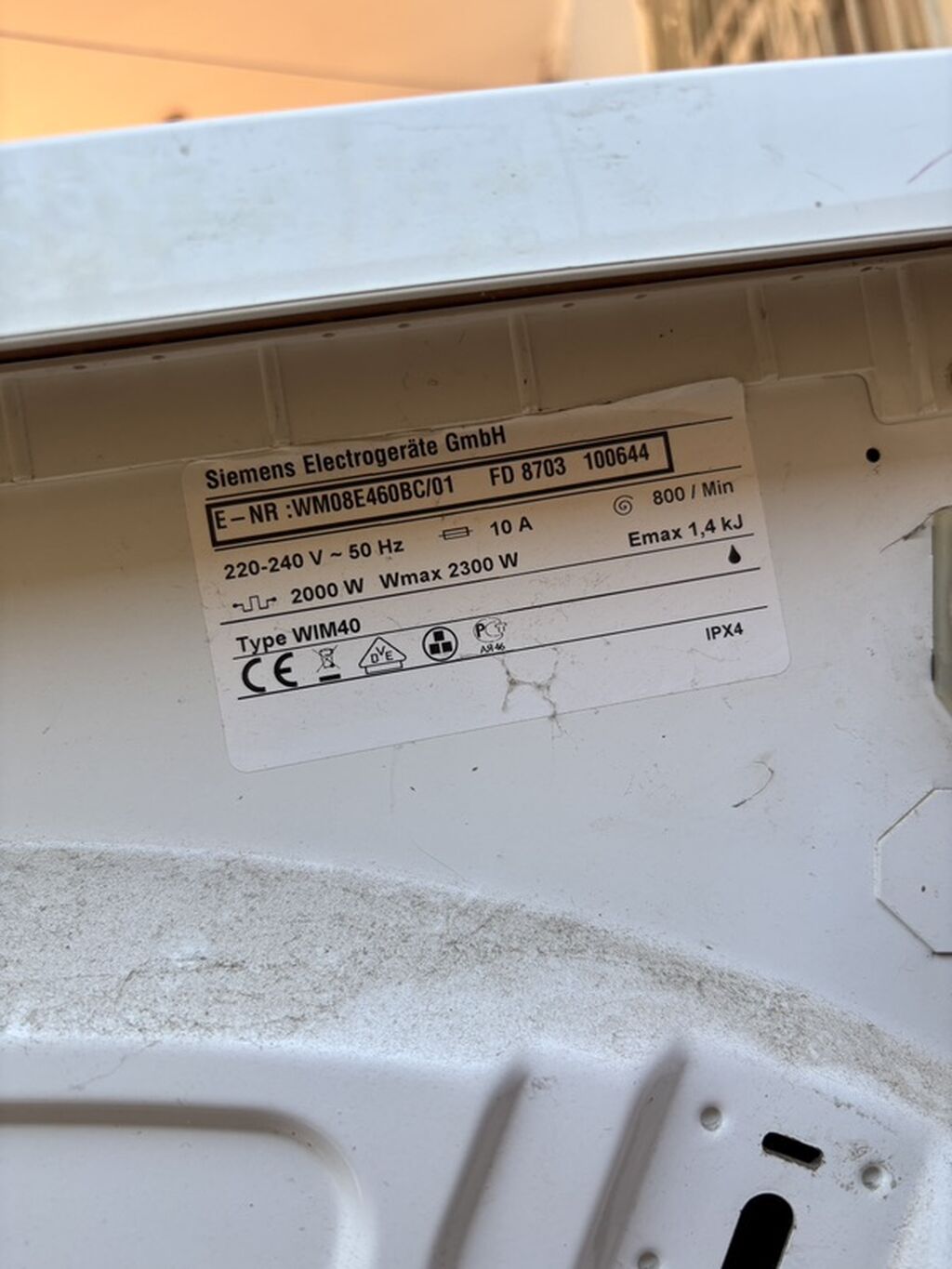 Siemens 5kg paltaryuyan maşın satılır. Zapças (ehtiyat hissəsi) kimi — Paltaryuyan maşınlar, Xırdalan (5)
