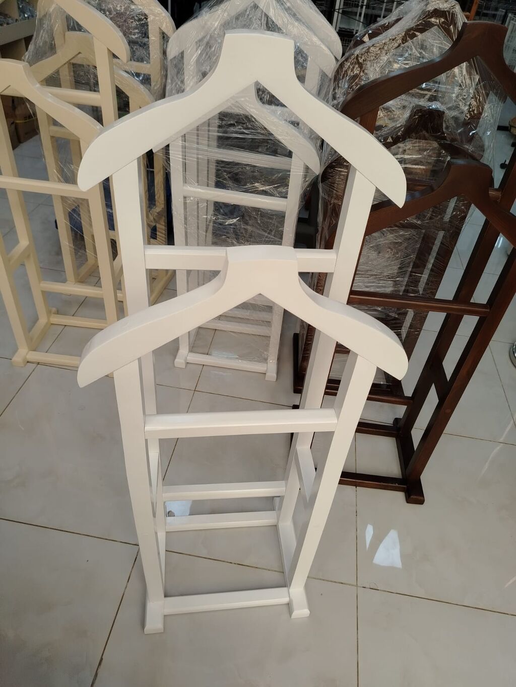 Taxta geyim asılqanı – valet stendi - Material: bərk ağac (taxta — Mebel, Digah (5)