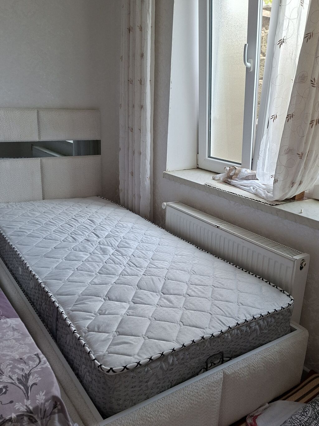 Qaldırılan baza ilə tək nəfərlik çarpayı və döşək dəsti - Ölçü — Mebel, Bakı (5)