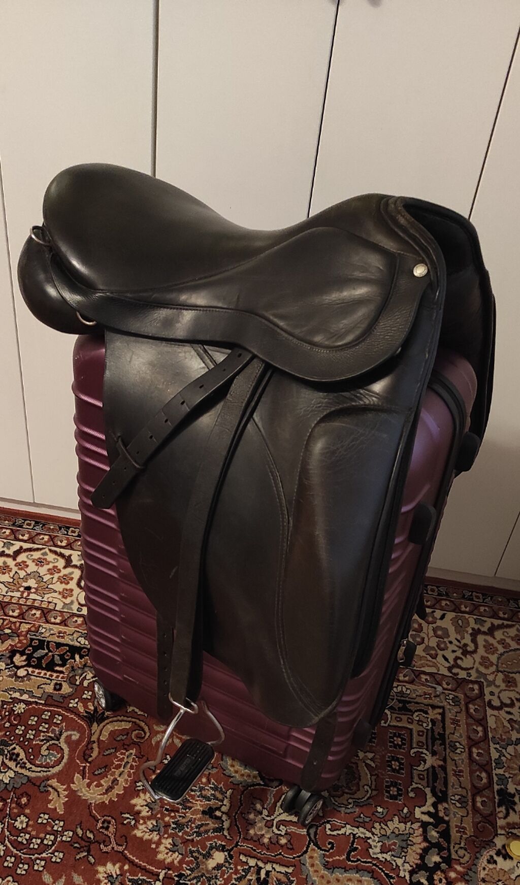 F. Goertz (Jülich, Almaniya) markalı at yəhəri - Növ: klassik/dressaj — Heyvanlar, Bakı (2)