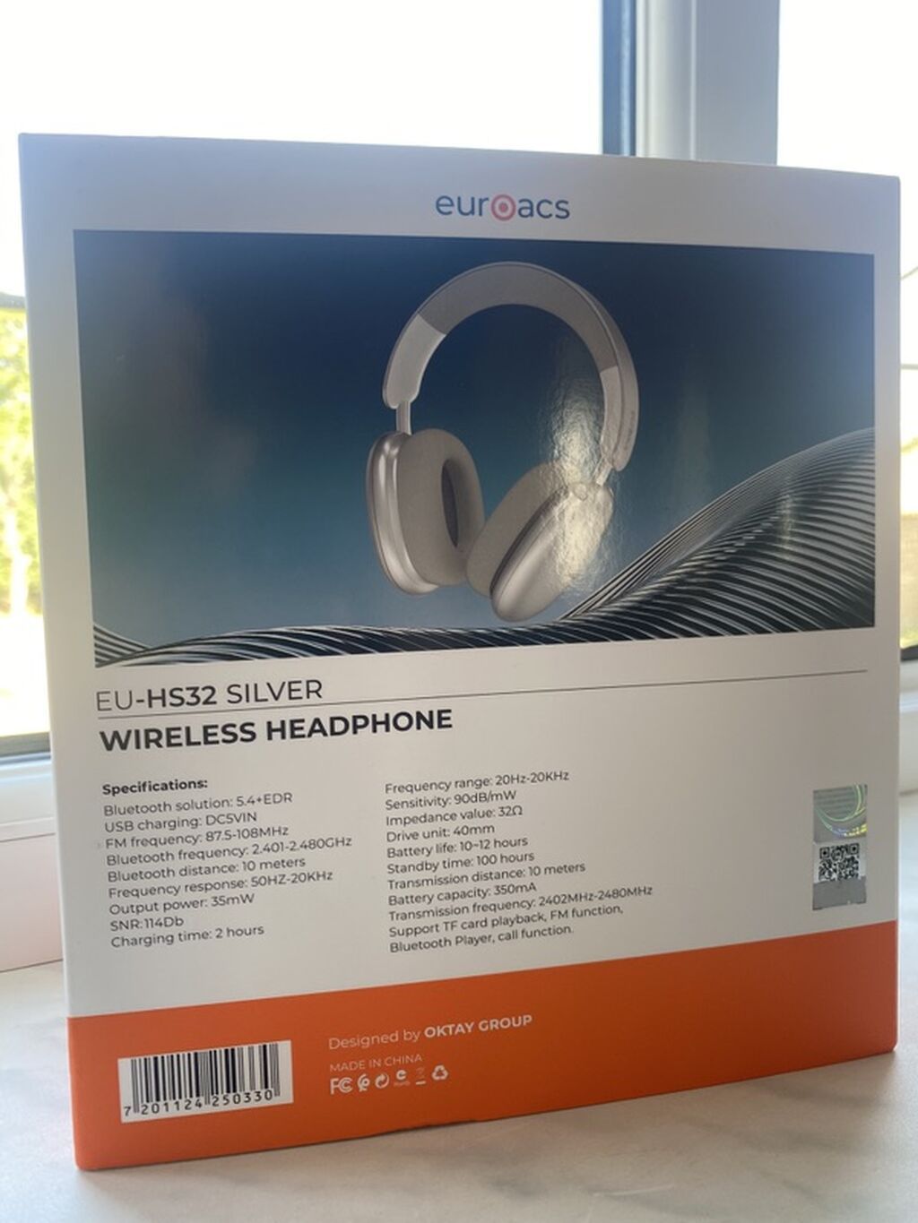 Euroacs EU-HS32 Silver – Simsiz qulaqlıq - Səs gücü: 114 dB — Qulaqcıqlar, Samux (2)