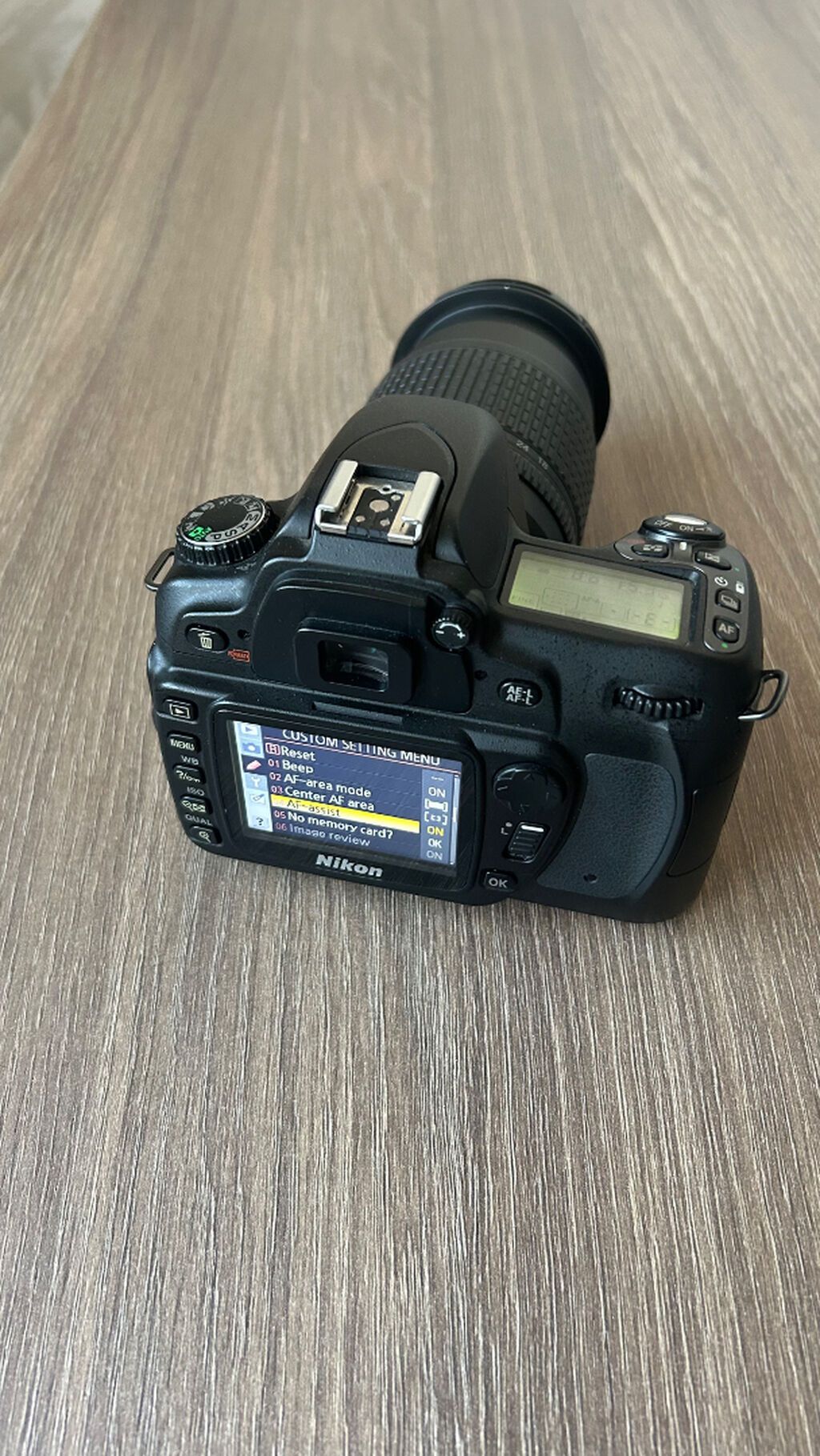 Nikon D80 Dslr fotoaparat + zoom obyektiv - Korpus: Nikon D80 (üst — Elektronika, Bakı (3)