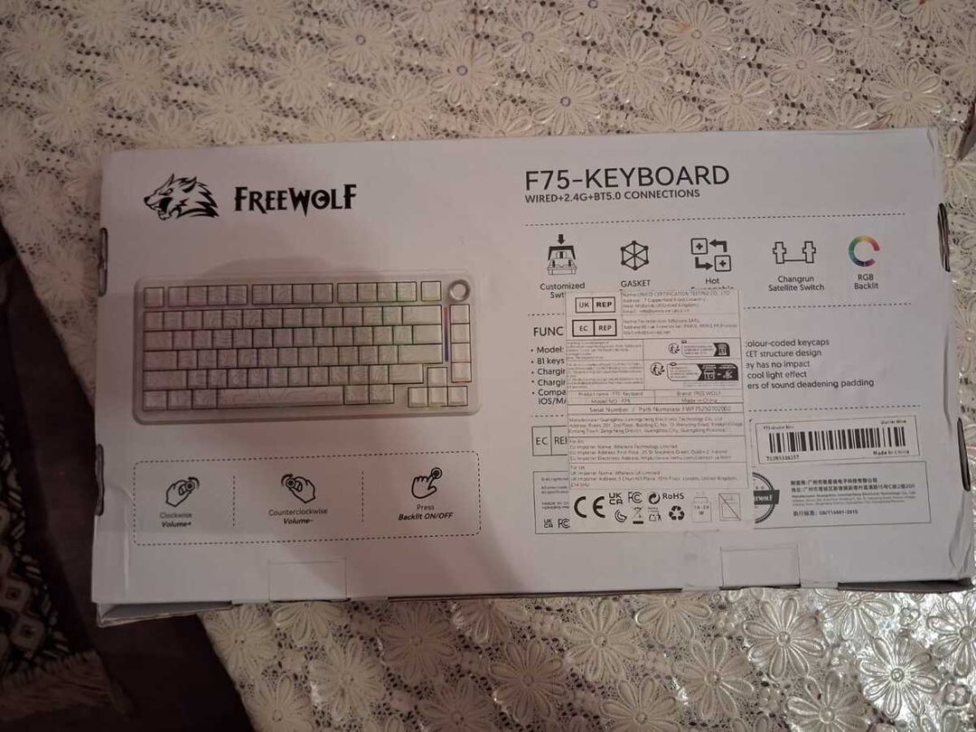 FreeWolf F75 Wireless White — Elektronika, Bakı (2)