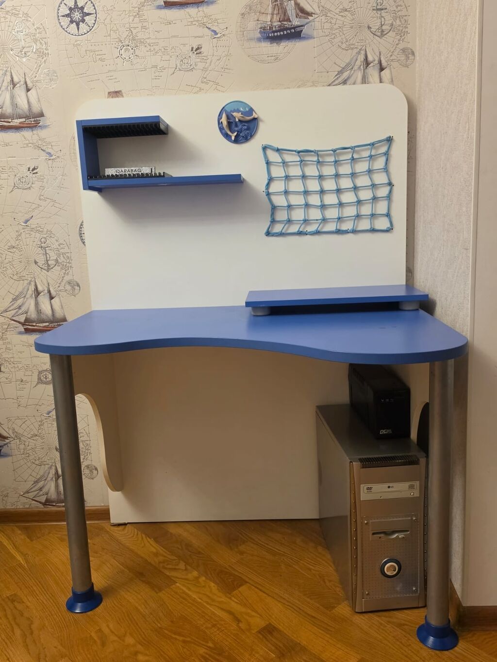Uşaq otağı üçün dəniz temalı mebel dəsti (Türkiyə istehsalı) Tərkibi — Mebel, Bakı (7)