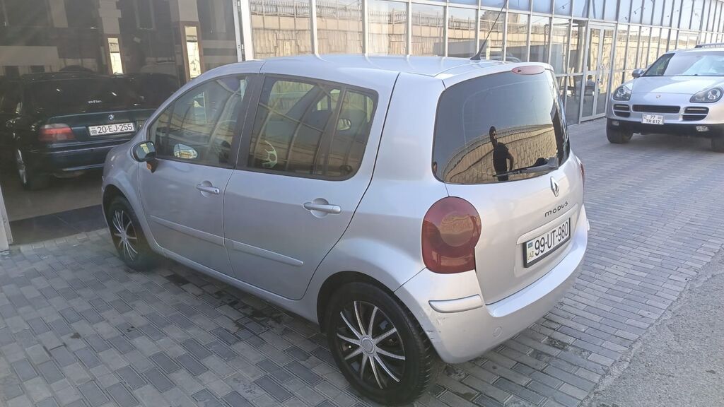 Renault Modus, gümüşü rəng, 5 qapı, kompakt monovolumen kuzov — Avto, Qobustan (3)