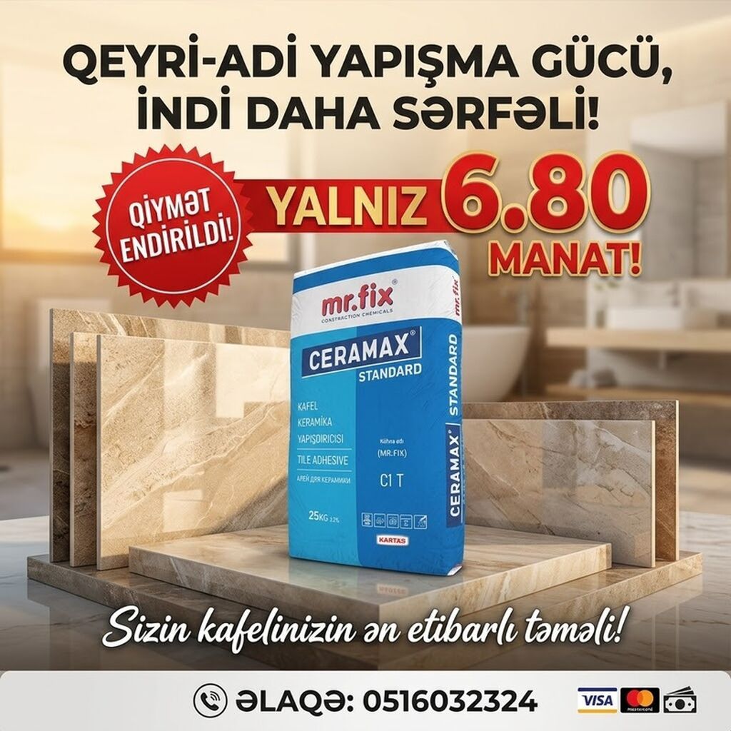 Norm Sement, A-klass, Kredit yoxdur, Ödənişli çatdırılma — Mallar, Bakı (4)
