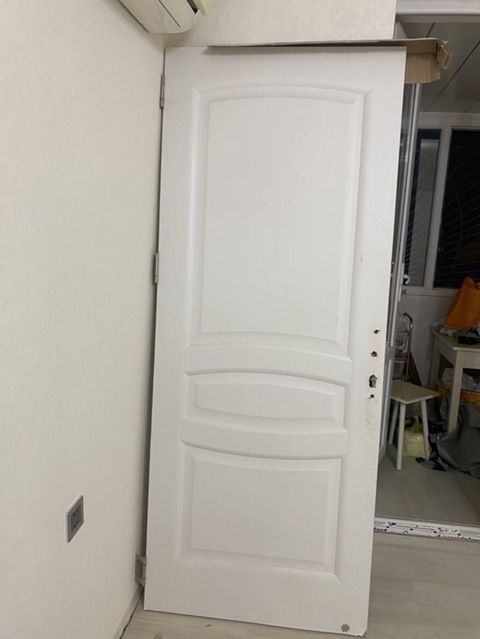 Ağ rəngdə otaq qapısı 4 ədədi - Material: MDF/taxta əsaslı, boyalı ağ — Bakı