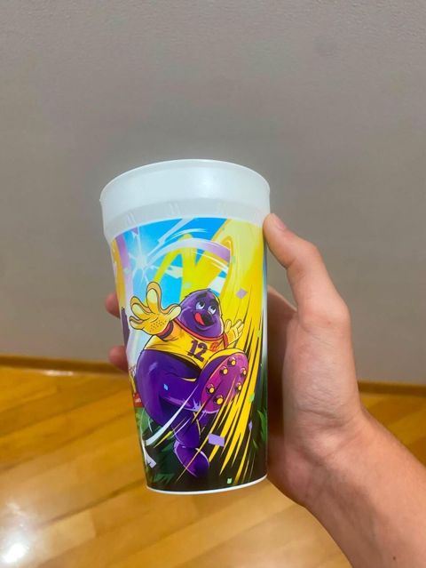 Mcdonalds Grimace shake World cup stekan original koleksiya uçun Real — Bakı