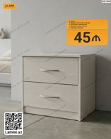 Tumba – minimal dizaynlı, iki çekmecəli model. - Ölçülər: D 40 H 50 — Мебель