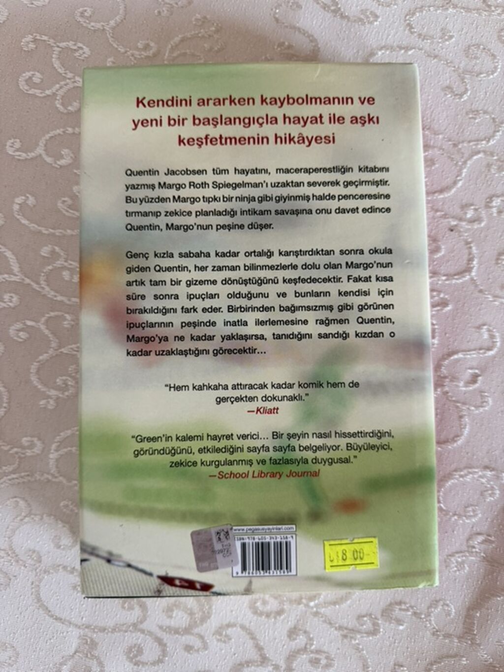 Kağıttan Kentler (Paper Towns), az istifadə olunub. Təmiz və — Kitablar və jurnallar, Qobu (2)