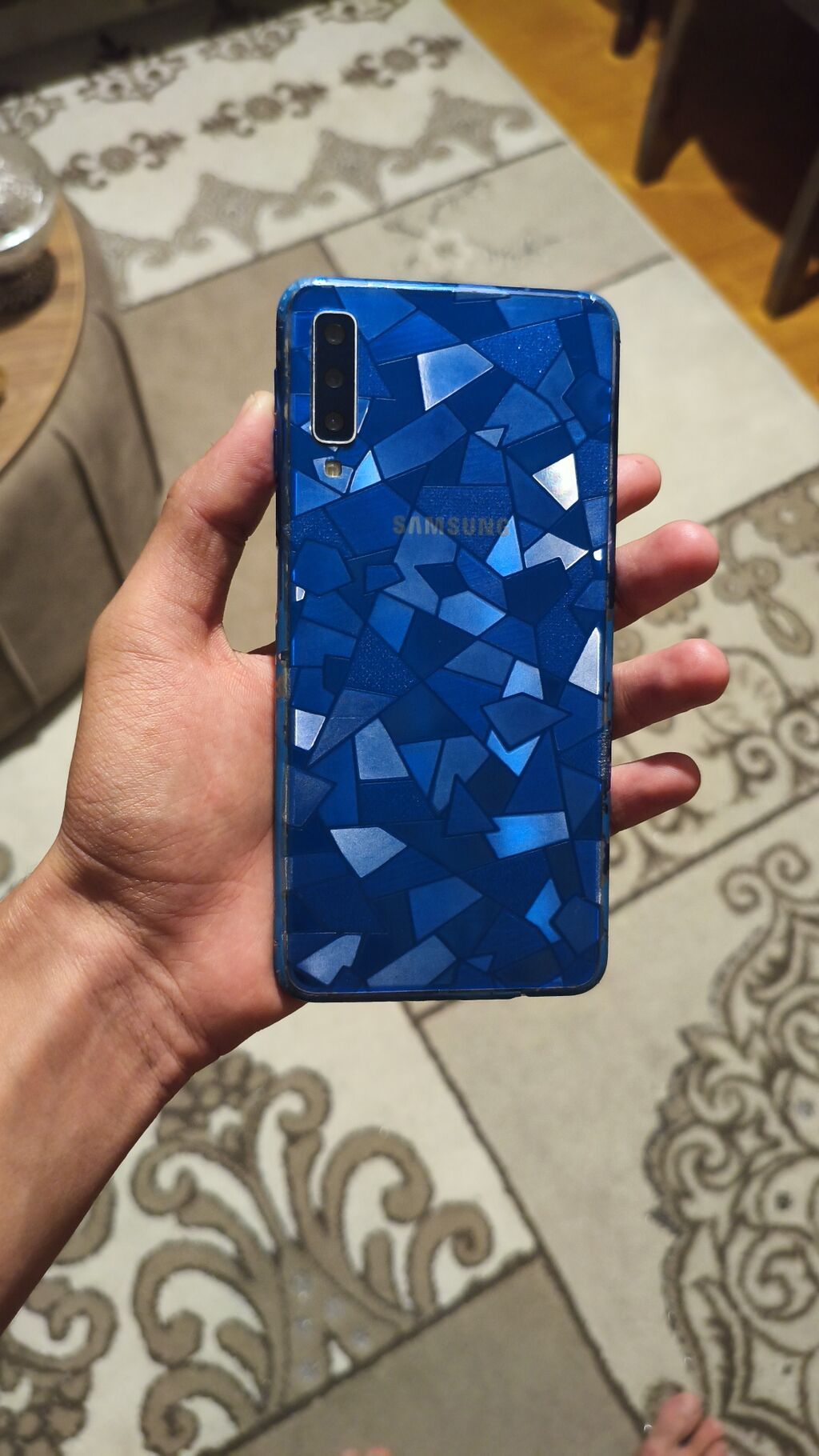 Samsung Galaxy A7 2018, 64 GB, rəng - Mavi, İki sim kartlı — Samsung, Gəncə (2)