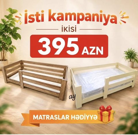 Uşaq çarpayıları – ikisi bir yerdə kampaniya - Dizayn: Aşağı — Bakı