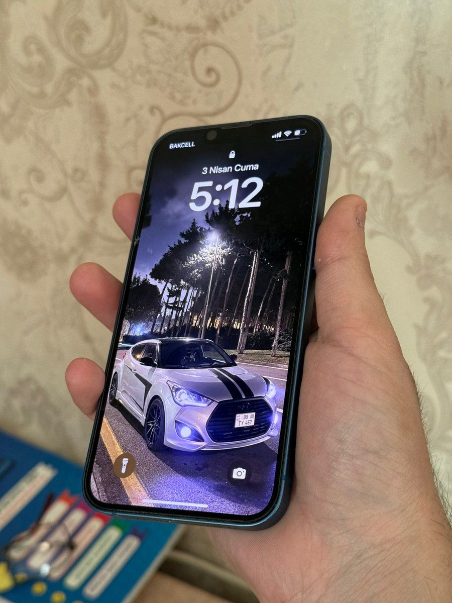 Apple iPhone 13 Blue 128GB/4GB — Smartfonlar, Bakı (10)