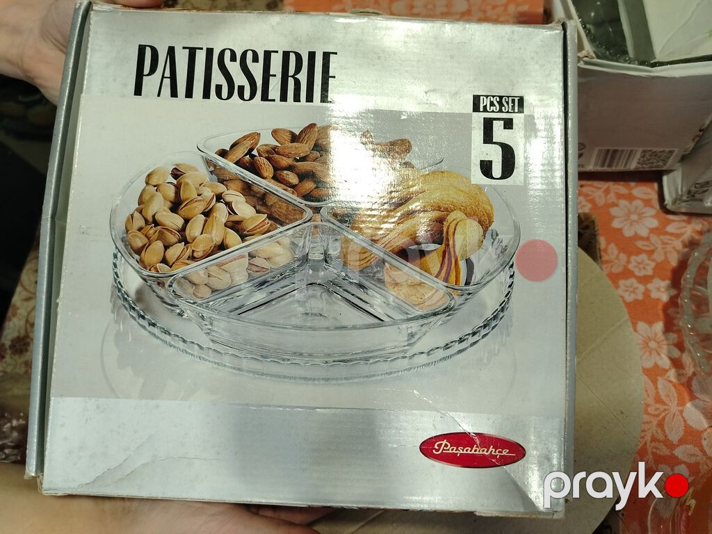 Pasabahçe “Patisserie” 5 hissəli qəlyanaltı dəsti - Brend: Pasabahçe — Süfrə qabı, Bakı (2)