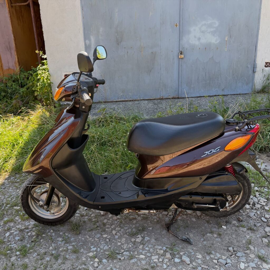 Yamaha JOG skuter - Rəng: tünd qəhvəyi/gavalı tonları, qara plastik — Avto, Zaqatala (3)